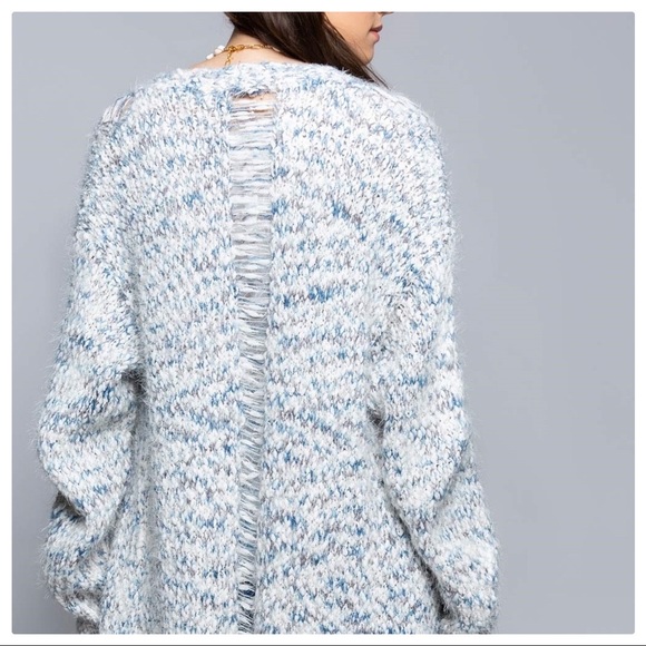 Meghan's Mohair Distressed Cardigan Duster - Picture 4 of 11